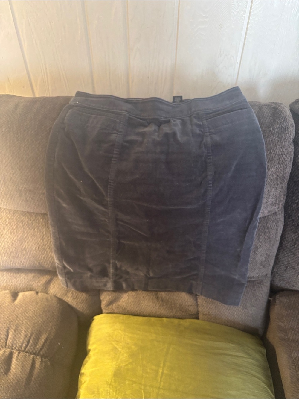 Ann Taylor Black Corduroy Pencil Skirt